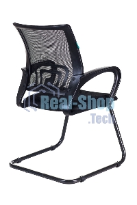 Кресло компьютерное Бюрократ CH-695N-AV/B/TW-11 на полозьях черный TW-01, сиденье черный TW-11