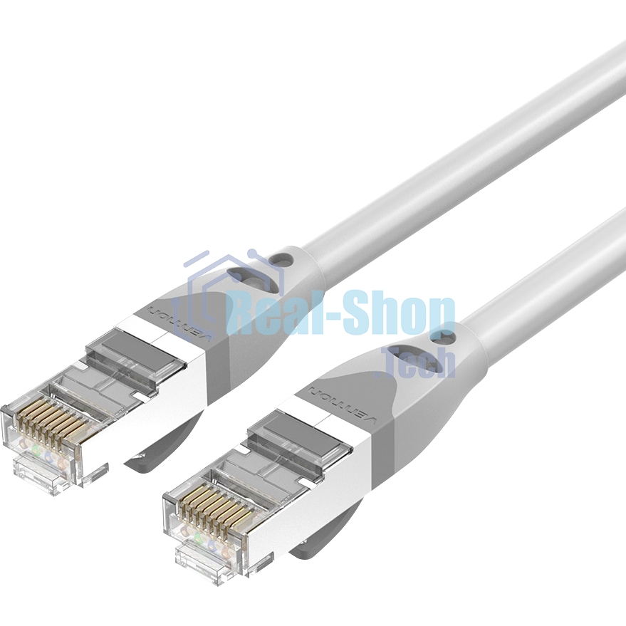 Патч-корд Vention прямой SFTP cat.6A, RJ45 - 1,5 м. Серый