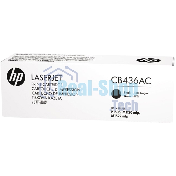 Картридж лазерный контрактный HP LaserJet CB436A Black Print Cartridge Contract