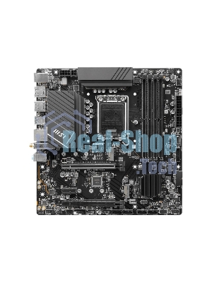 Материнская плата MSI PRO B760M-A WIFI, LGA 1700, Intel B760, 4xDDR5, 4xSATA, 2xM.2, 1xPCI-E 4.0 x16, 1xPCI-E 4.0 x4, 2xHDMI, 2xDP, 1x2.5Gb LAN, 2xUSB-A 2.0, 2xUSB 3.2 Gen 1, 2xUSB 3.2 Gen 2, 3x3.5 мм, 7.1, Micro-ATX