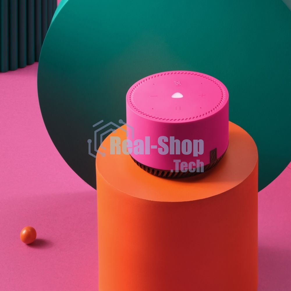 Умная колонка Яндекс Станция Лайт, 5Вт, с голосовым ассистентом Алиса, фламинго/розовый (YNDX-00025N)