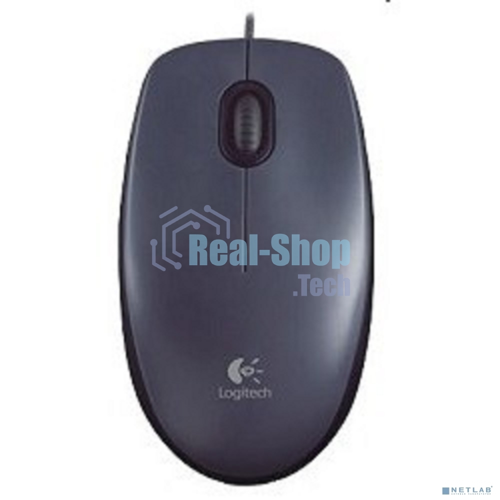 Мышь проводная Logitech M90 черный/серый, 1000 dpi, USB, кнопки - 3