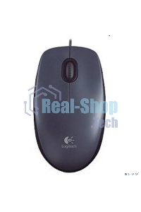 Мышь проводная Logitech M90 черный/серый, 1000 dpi, USB, кнопки - 3