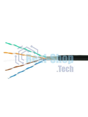 Кабель Cablexpert UPC-5051E-4-CU-OUT, UTP outdoor 4x2x0.51, медный, кат.5e, однож., 305м, box, черный