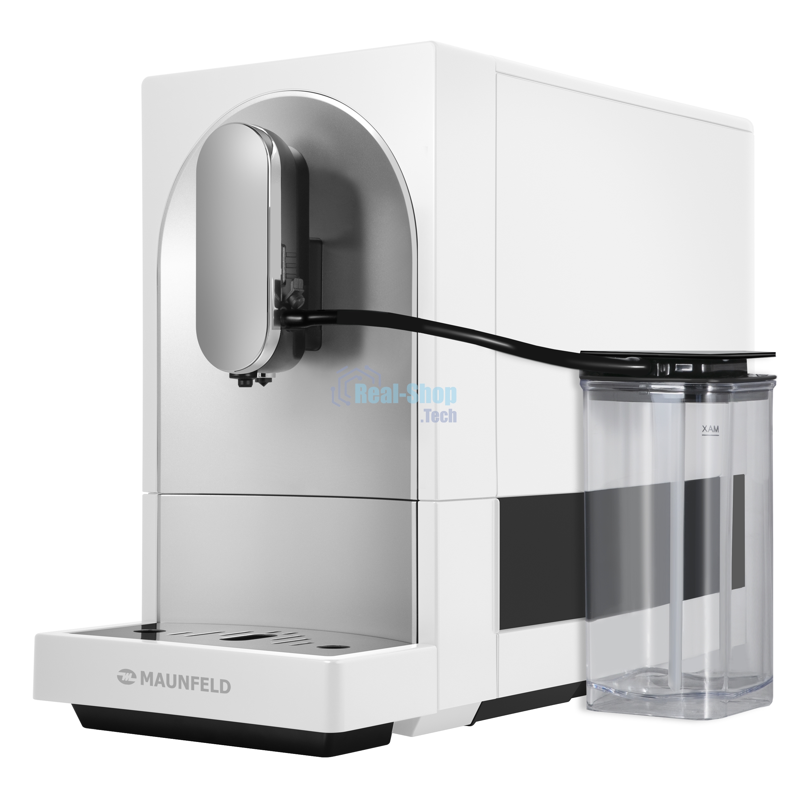 Кофемашина автоматическая Maunfeld MF-A8021CWH белый, исп. кофе - зерновой, 1.1 л, 1470 Вт, 19 бар