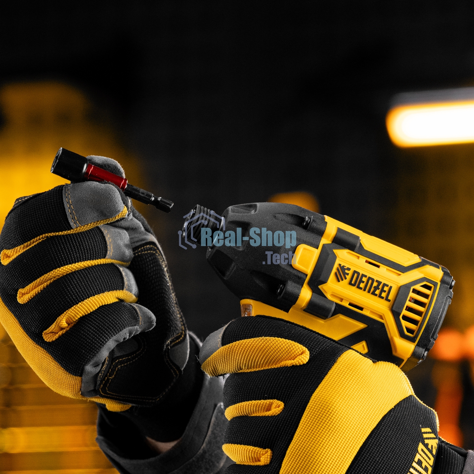 Винтоверт ударный аккумуляторный бесщет. Denzel CIDH-BL-20-270, Li-Ion, 20 В