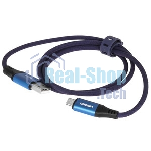 Кабель Crown USB - microUSB CMCU-3103M blue