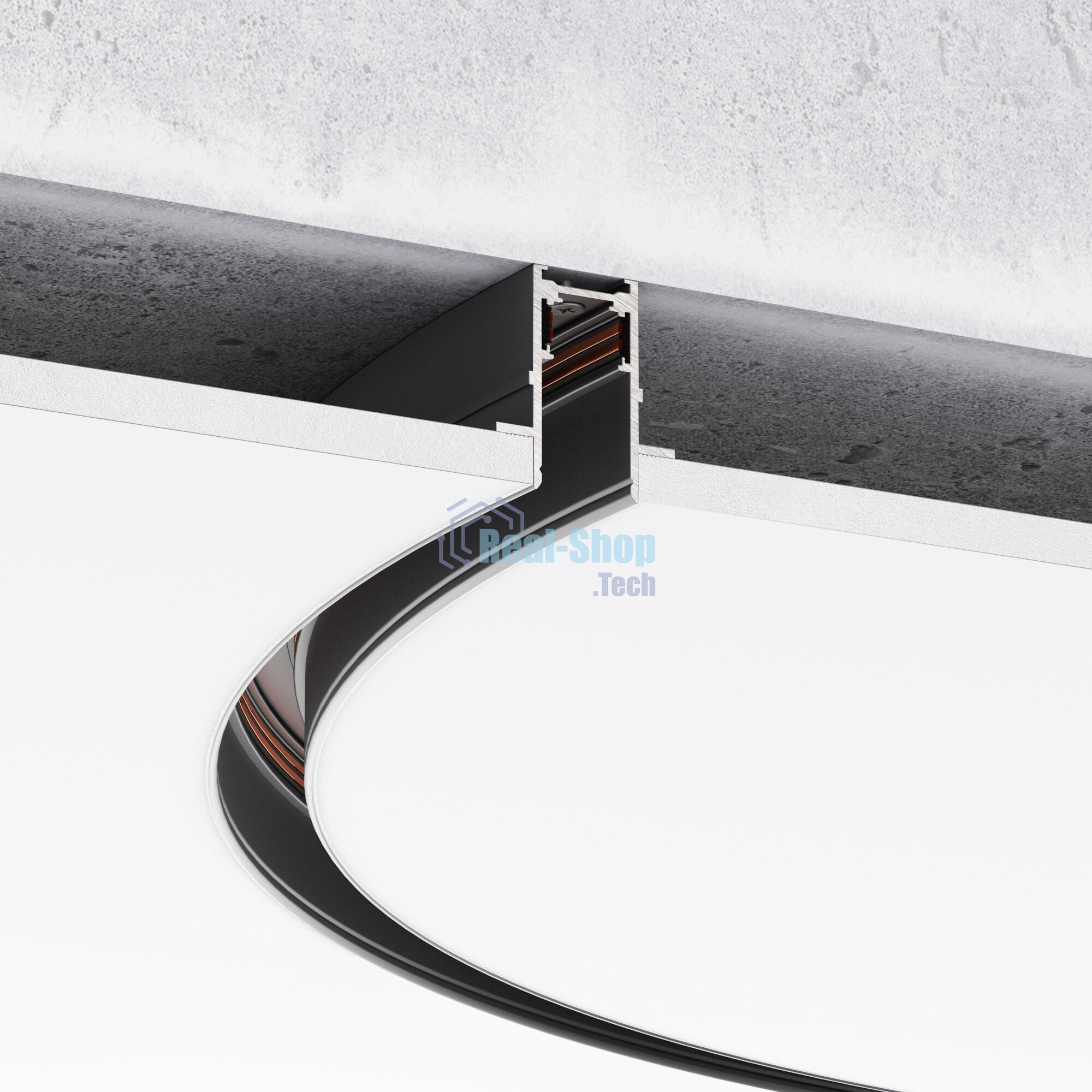 Slim Magnetic Шинопровод встраиваемый (черный) (? 1200мм) 85159/00