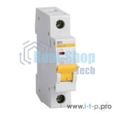 Выключатель автоматический IEK MVA20-1-001-C ВА47-29 1Р1А 4,5кА х-ка С ИЭК