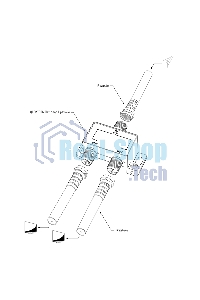 Делитель ТВ Rexant х 2 под F разъем 5-1000 МГц