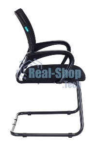 Кресло компьютерное Бюрократ CH-695N-AV/B/TW-11 на полозьях черный TW-01, сиденье черный TW-11