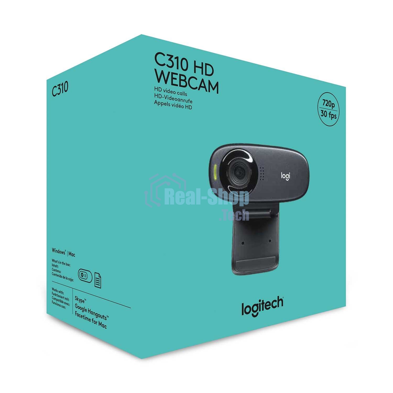 Веб-камера Logitech HD Webcam C310 черный