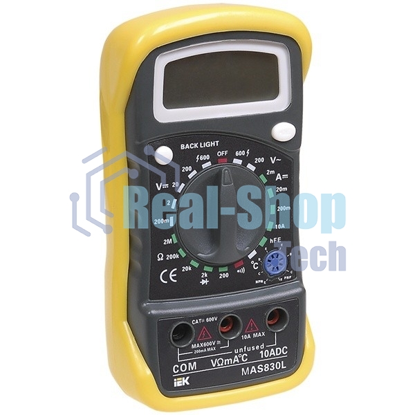 Мультиметр цифровой Master MAS830L ИЭК TMD-3L-830