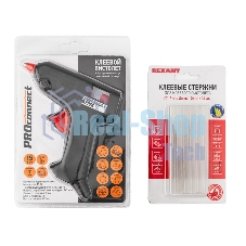 Набор ПК01 для творчества Rexant (пистолет 15 Вт, стержни 7 мм)