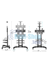 Стойка для телевизора с кронштейном ONKRON TS1552 40