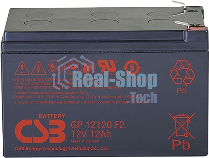 Батарея CSB GP 12120 (12V 12Ah) F2