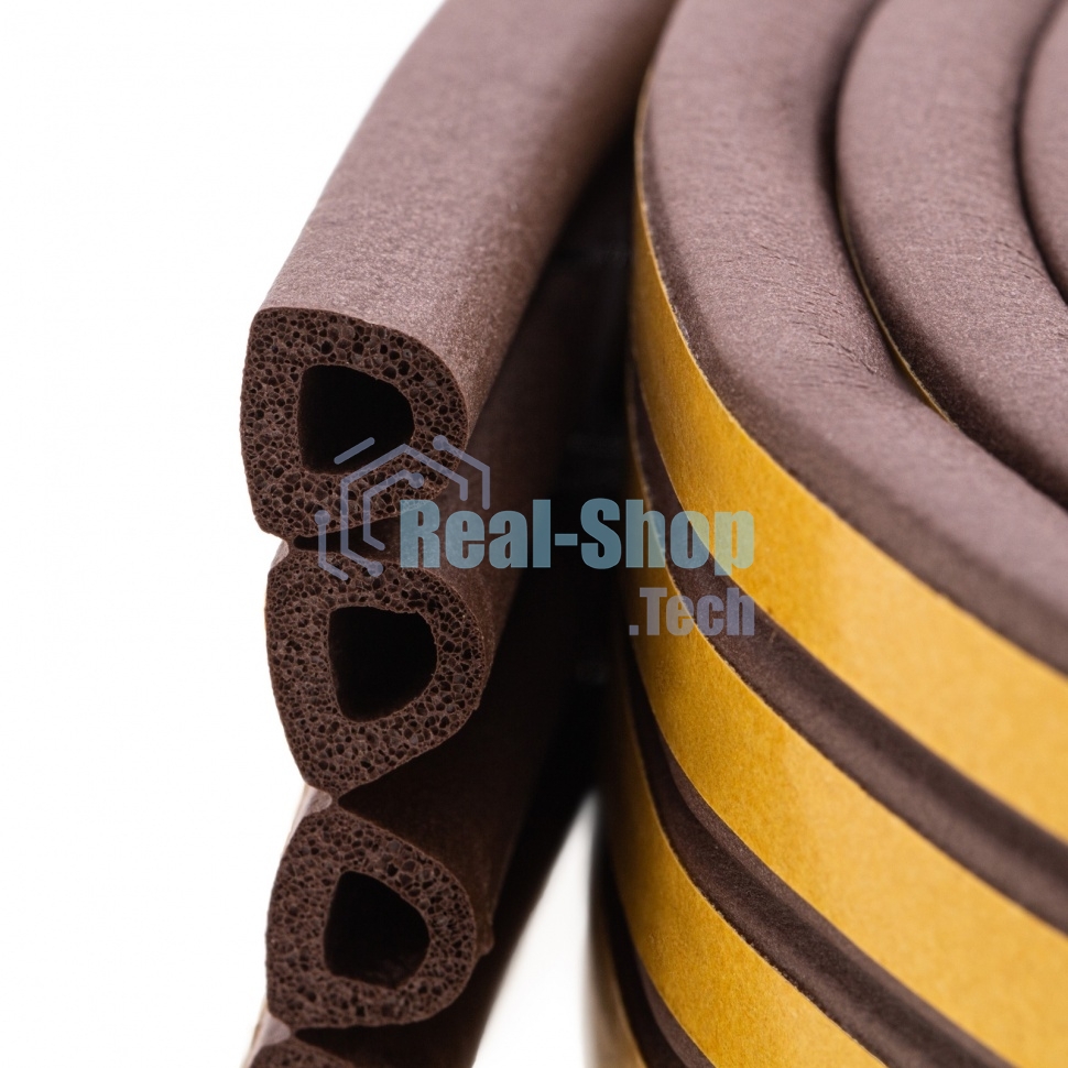 Уплотнитель резиновый Сибртех, 12 м, профиль 