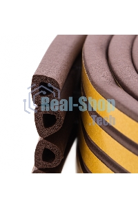 Уплотнитель резиновый Сибртех, 12 м, профиль 