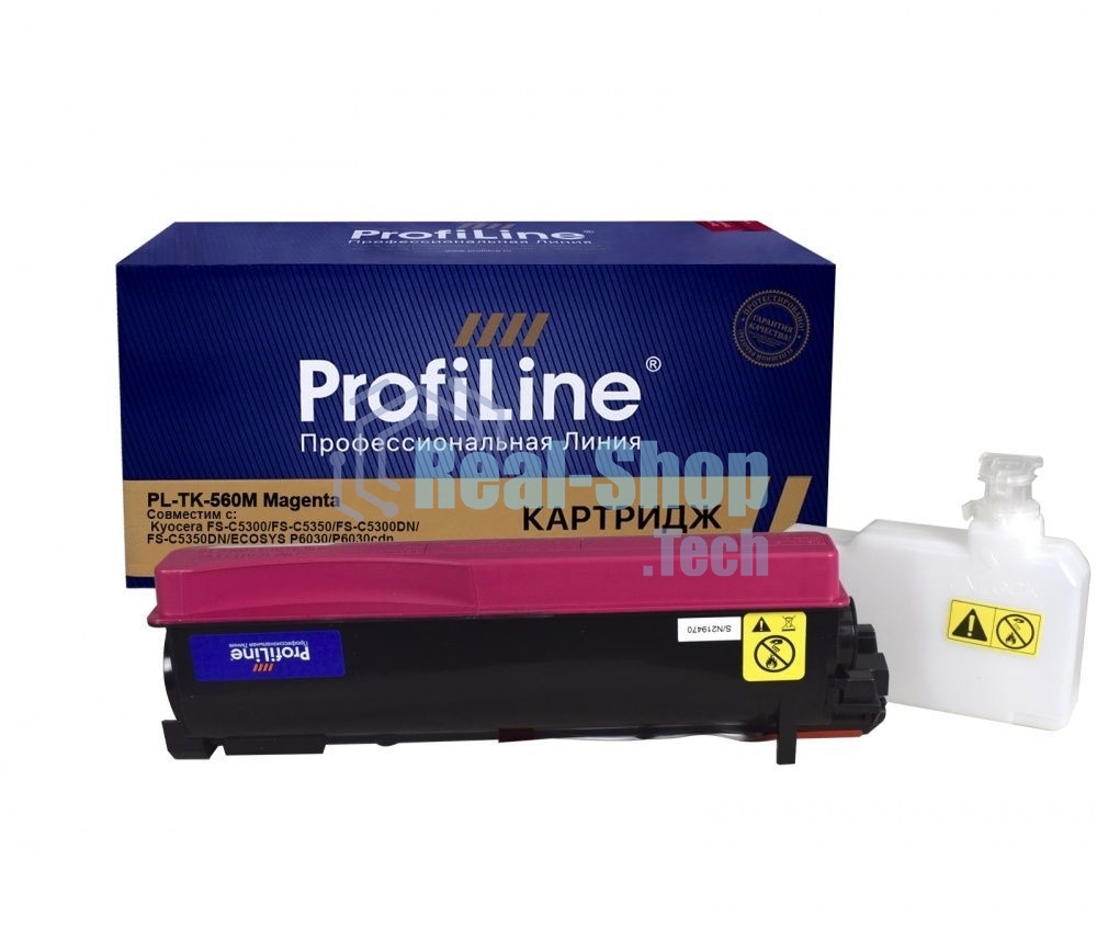 Тонер-кит PL-TK-560M для принтера Kyocera FS-C 5300DN/5350DN/ECOSYS P6030cdn 12000 копий Magenta ProfiLine