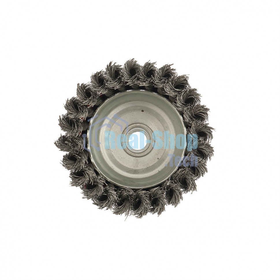 Щетка Matrix для УШМ, 100 мм, М14, Чашка, крученая проволока 0,35 мм