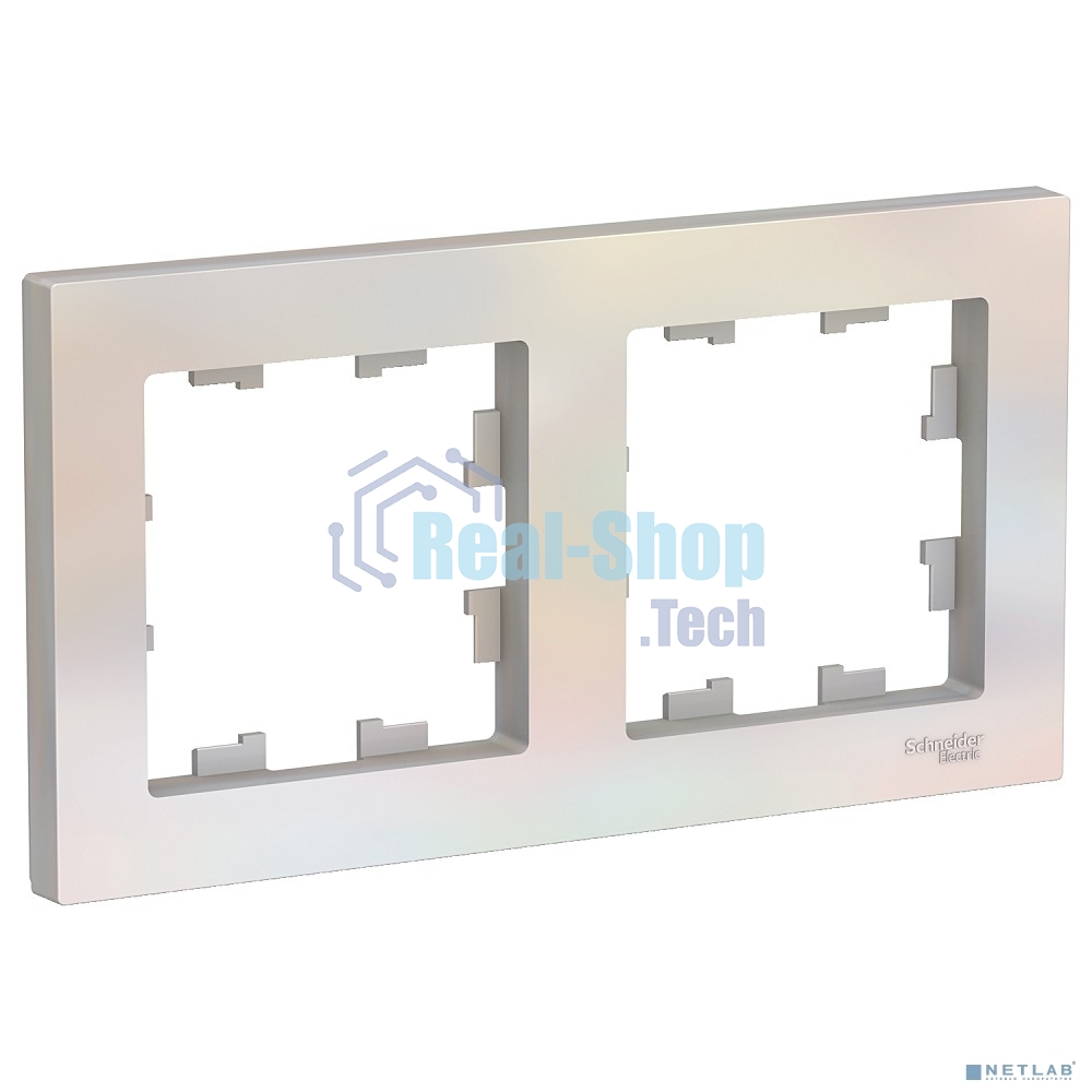 Рамка 2-м AtlasDesign универс. жемчуг SchE ATN000402