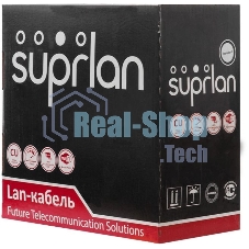 Кабель информационный Suprlan Standard 01-0328-9, cat.5e U/UTP 4 пары 24AWG, PVC, внутренний, 305м, серый