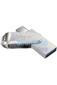 Флешка USB SanDisk Ultra Dual Luxe (SDDDC4-256G-G46), 256Gb, USB 3.2/USB Type-C, R/W 150/40, серебристый