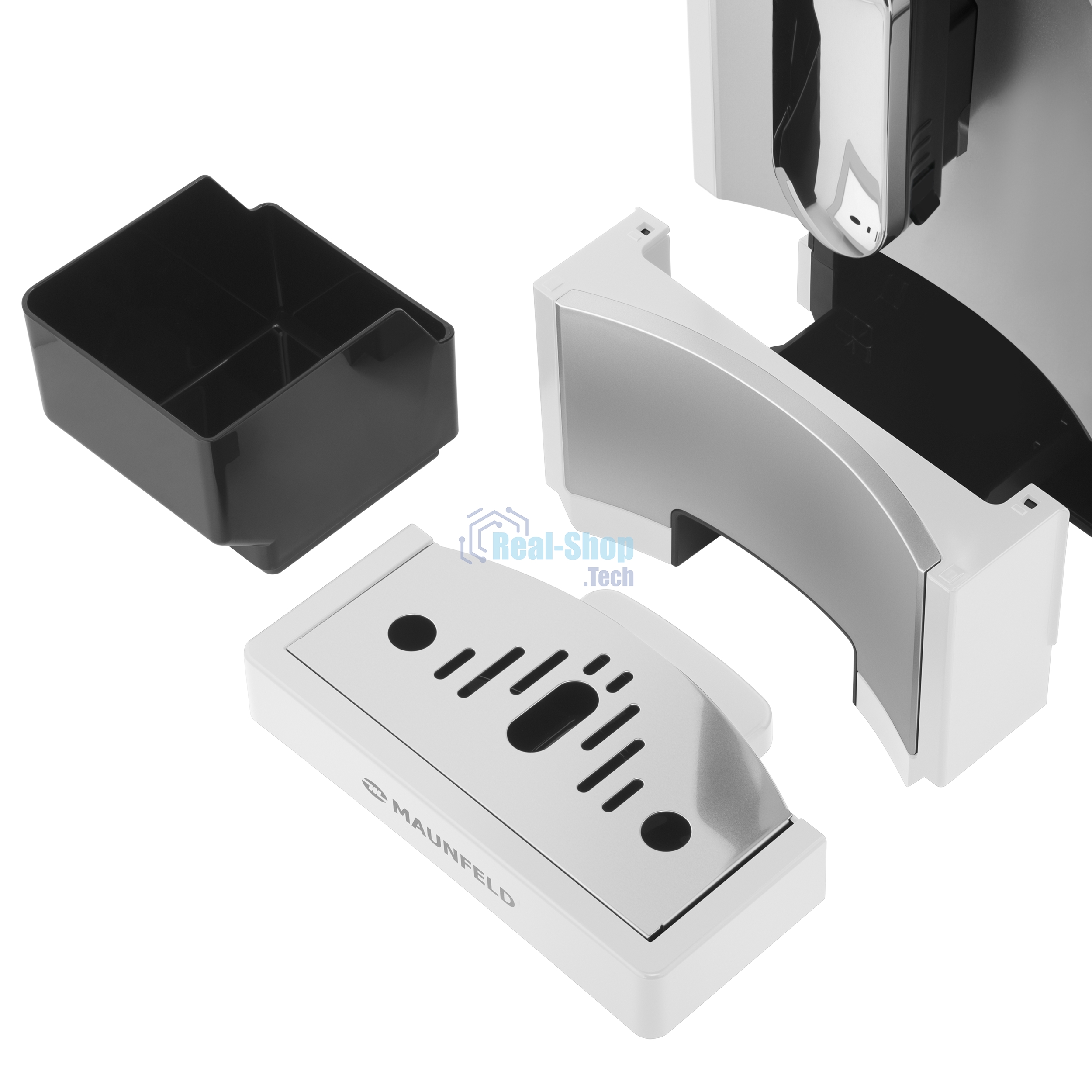 Кофемашина автоматическая Maunfeld MF-A8021CWH белый, исп. кофе - зерновой, 1.1 л, 1470 Вт, 19 бар