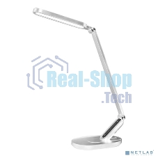 Настольный светильник Camelion KD-859 C01 белый LED (Свет-к наст.10Вт,230В,750лм,сенс.рег.ярк и цвет.темп,USB-5В,1А)
