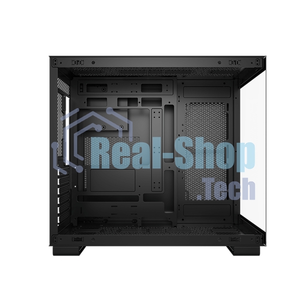 Компьютерный корпус без блока питания PCCOOLER C3 T500 BK, Panoramic Mid Tower, Black, TG, 0.7 SPCC, no fans ATX, mATX, mITX 175/400/200мм 1x2.5