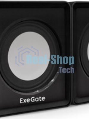 Акустическая система 2.0 ExeGate EX287057RUS Disco 140 Black (питание USB, 2х3Вт (6Вт RMS), 100-20000Гц, черный)