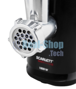 Мясорубка электрическая Scarlett SC-MG45S71 черный, 1800 Вт, 2.0 кг/мин, реверс, защита от перегрузки, насадки - 4