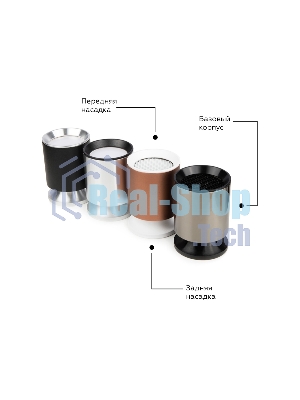 Насадка для корпуса светильника N6101 SWH белый песок D60*H18mm Out2mm MR16