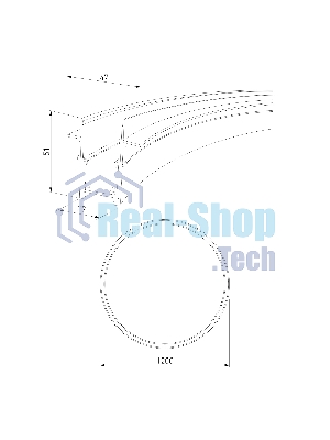 Slim Magnetic Шинопровод встраиваемый (черный) (? 1200мм) 85159/00