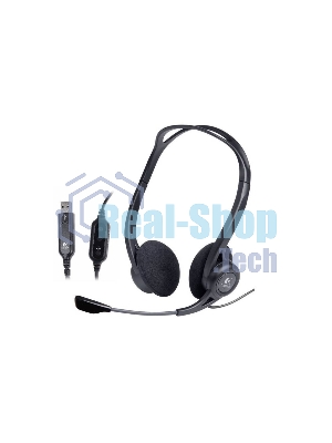 Гарнитура Logitech PC Headset 960 Stereo чёрный, проводная, USB