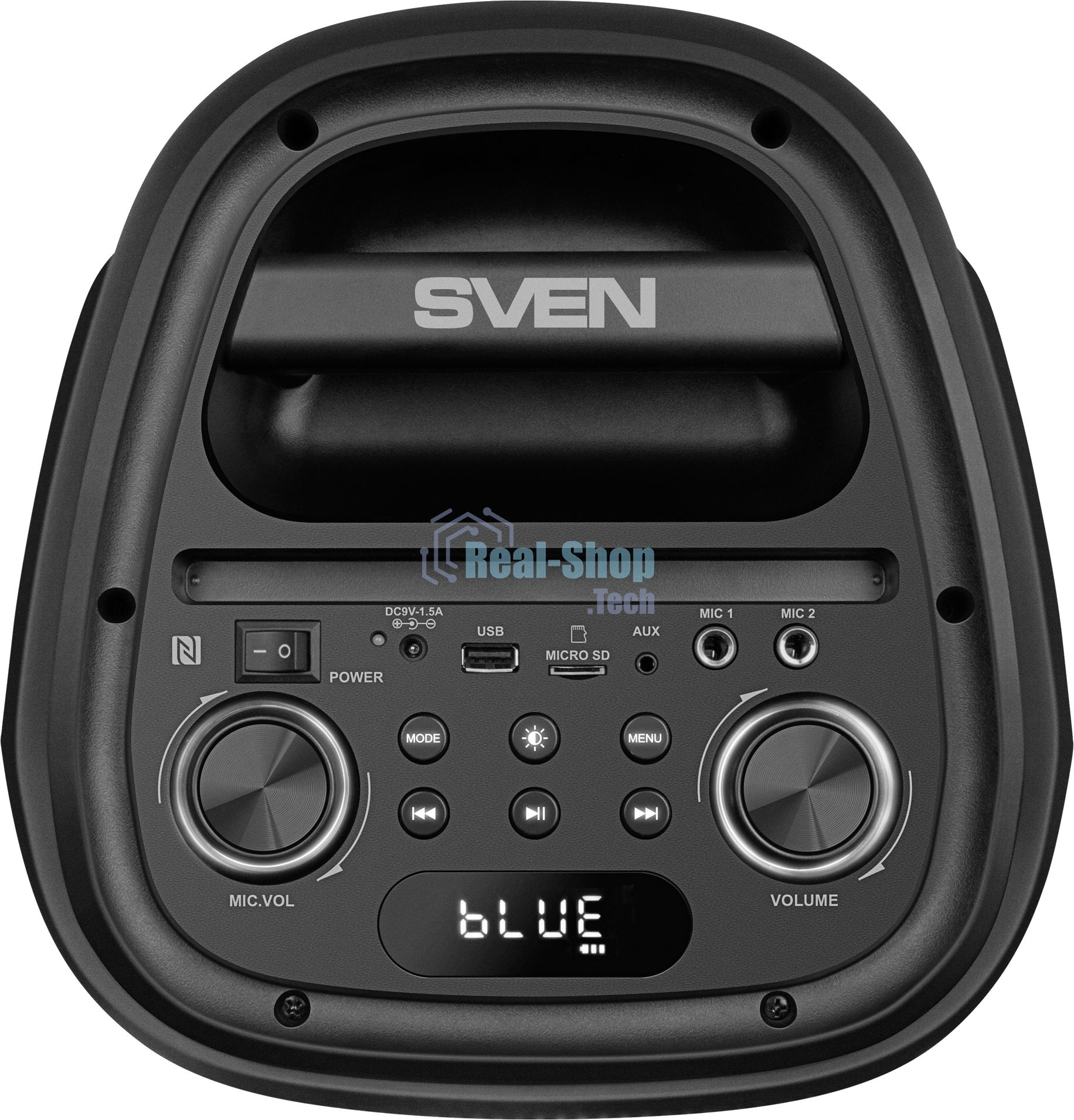 Колонка портативная Sven PS-800 черный 100W 2.0 BT 10м 4400mAh