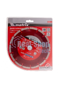 Диск Matrix алмазный отрезной сегментный, 180x22,2 мм, сухая резка Professional
