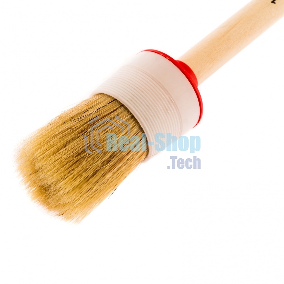 Кисть круглая MTX 82080 №10 (40 мм), натуральная щетина, деревянная ручка