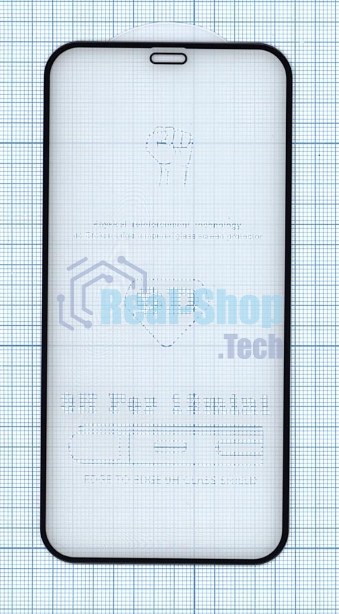 Защитное стекло 6D для Apple iPhone 12 mini черный