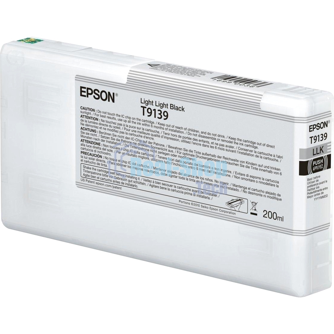 Картридж струйный Epson T9139 (C13T913900) светло-серый (200 мл) для SureColor SC-P5000