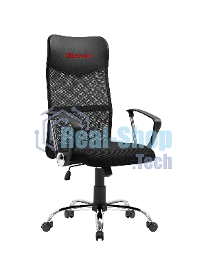 Кресло Defender ATX черный, сетка, 120 кг, механизм качания