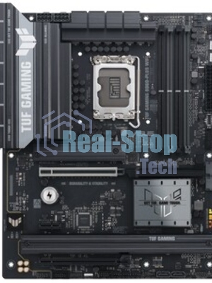 Материнская плата ASUS TUF GAMING B860-PLUS WIFI, LGA 1851, Intel B860, 4xDDR5, 4xSATA, 3xM.2, 1xPCIe 5.0 x16, 1xPCIe 4.0 x16, 1xDP, 1xHDMI, 1x 2.5Gb LAN, 1xUSB 20Gbps, 2xUSB 10Gbps, 3xUSB 5Gbps, 2xUSB 2.0, 5x3.5 мм, 7.1, ATX