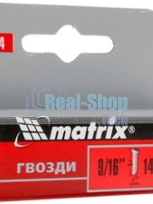Гвозди Matrix, 14 мм, для мебельного степлера, со шляпкой, тип 300, 1000 шт
