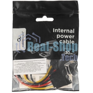 Удлинитель кабеля питания SATA Cablexpert CC-SATAMF-01, 15pin(M)/15pin(F), 30 см