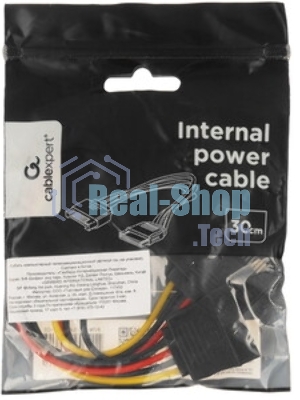 Удлинитель кабеля питания SATA Cablexpert CC-SATAMF-01, 15pin(M)/15pin(F), 30 см