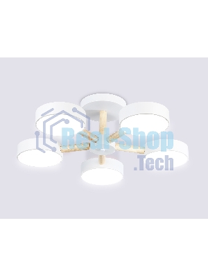 Светильник Ambrella light FL4825/5 WH белый 3000K-6400K 65W D580*160 (ПДУ ИК)