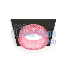 Комплект встраиваемого светильника Ambrella light XC6521042 SBK/PI черный песок/розовый MR16 GU5.3 (C6521, N6152)