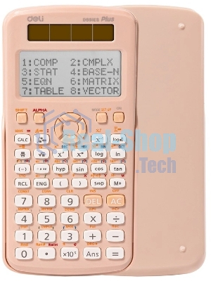 Калькулятор научный Deli ED991ES розовый 10+2-разр.