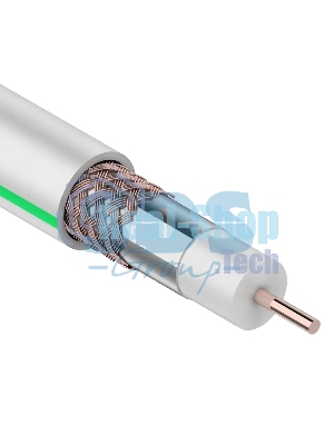 Кабель коаксиальный PROconnect SAT 703B, 75 Ом, CCS/Al/Al, 75%, бухта 20 м, белый