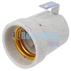 Патрон керамический E27 Rexant с держателем